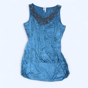 Teal blue‎ Y2K mini dress by Studio Y